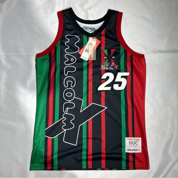 Headgear Classics Other - Malcom X Red/Green Basketball‎ Jersey Headgear Classics Size L MSRP $110